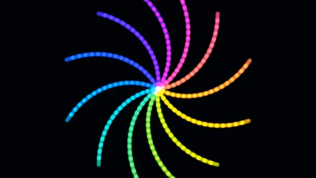 Rainbow light trails around a luminous center — rainbow wallpaper at 3840x2160