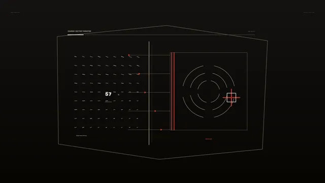 Charge vector diagram in black and red — technical diagram wallpaper at 3840x2160