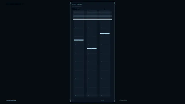 Dark continuity ladder with cyan data columns — continuity ladder wallpaper at 3840x2160