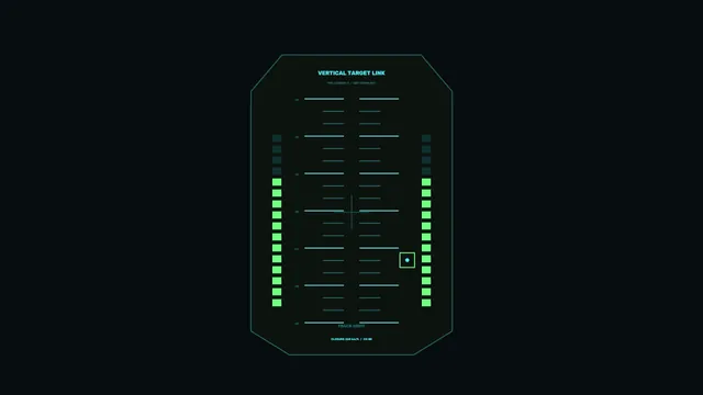 Vertical target link neon orbital interface — orbital interface wallpaper at 3840x2160