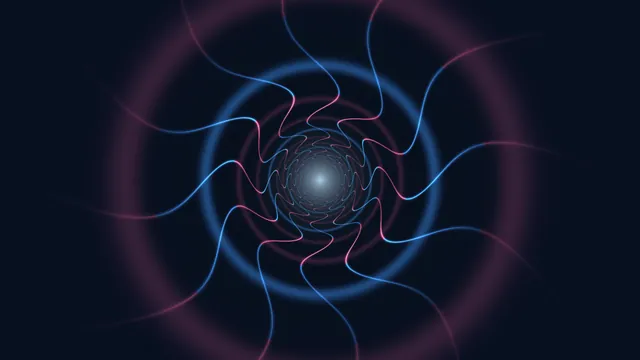 Neon spiral with a luminous central aperture — neon spiral wallpaper at 3840x2160