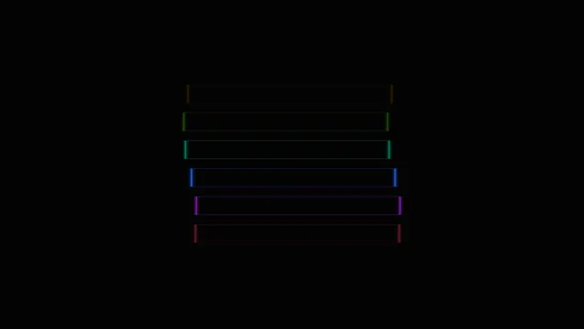 Six luminous bars in a field of black — horizontal bars wallpaper at 3840x2160