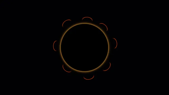 Amber ring with orbiting orange arcs — amber ring wallpaper at 3840x2160