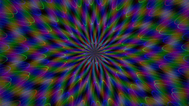 Prismatic radial burst with luminous contours — abstract wallpaper at 3840x2160