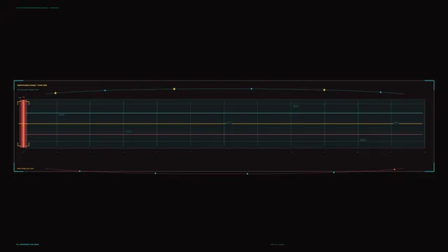 Constituency chart in cyan and amber lines — abstract chart wallpaper at 3840x2160
