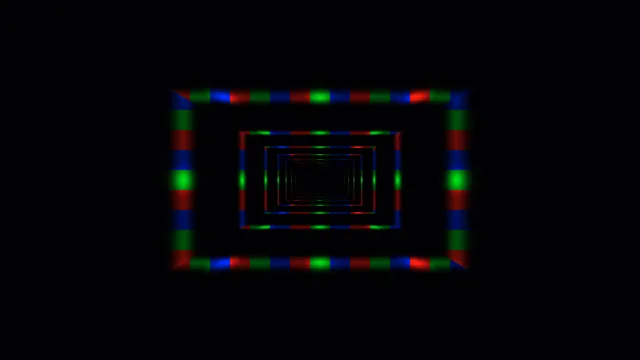 Chromatic Rectangles in Receding Space — nested rectangles wallpaper at 3840x2160