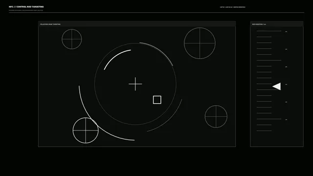 Monochrome orbital targeting interface — targeting interface wallpaper at 3840x2160