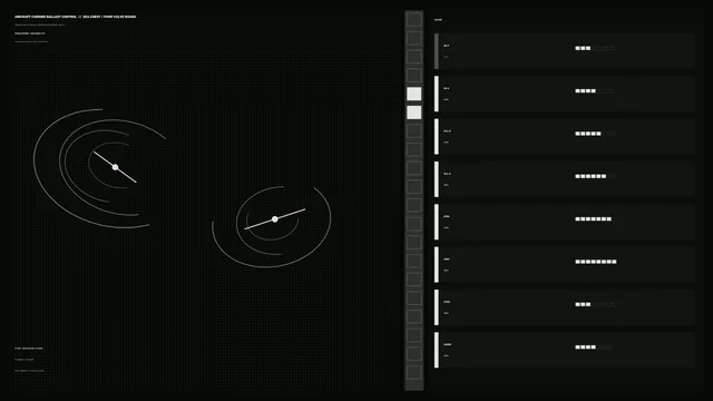 Monochrome radar console with circular signal forms — radar wallpaper at 3840x2160