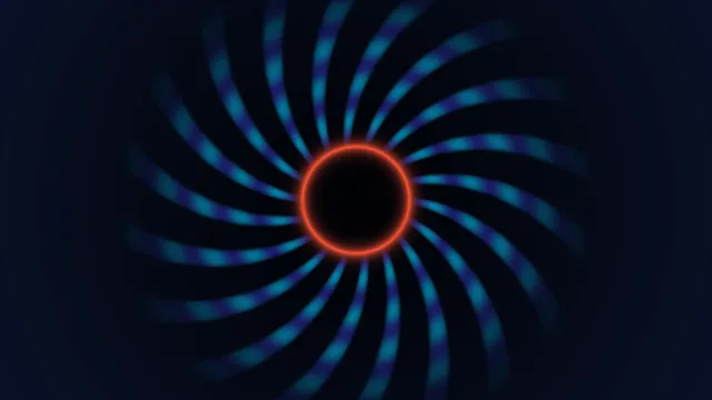 Neon vortex with a glowing central ring — vortex wallpaper at 3840x2160