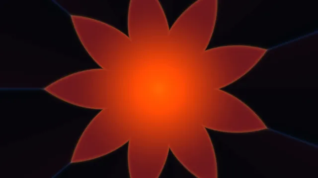Orange radial bloom against a dark field — orange wallpaper at 3840x2160