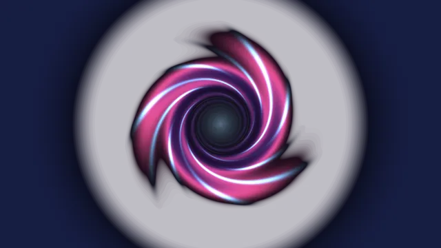 Magenta spiral of light in deep blue space — magenta wallpaper at 3840x2160
