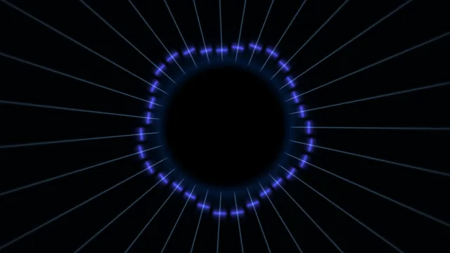 Violet ring with radial blue light — violet ring wallpaper at 3840x2160