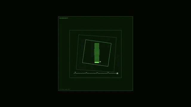 Green Pulse Meter in Expanses of Black — pulse meter wallpaper at 3840x2160