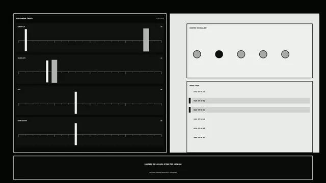 Monochrome signal panels with measured intervals — monochrome wallpaper at 3840x2160