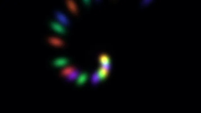 Blurred spectrum lights across a black field — abstract wallpaper at 3840x2160