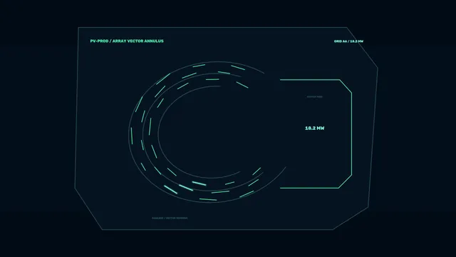 Neon annulus diagram on a midnight field — annulus wallpaper at 3840x2160