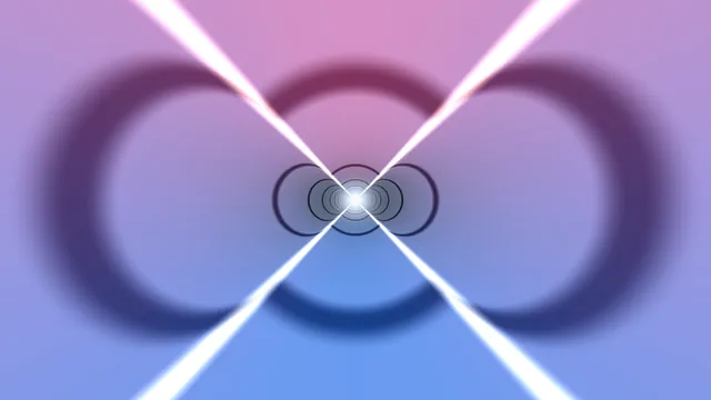 Converging light and orbital rings in violet blue — abstract wallpaper at 3840x2160