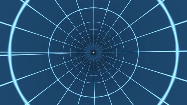 Blue radial grid with concentric rings — radial grid wallpaper at 3840x2160