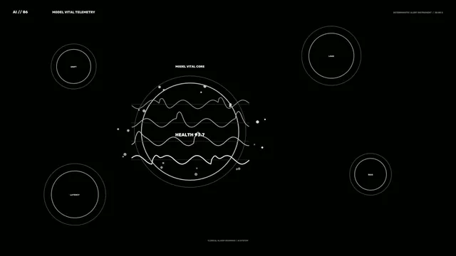 Monochrome vital telemetry diagram on black — telemetry wallpaper at 3840x2160