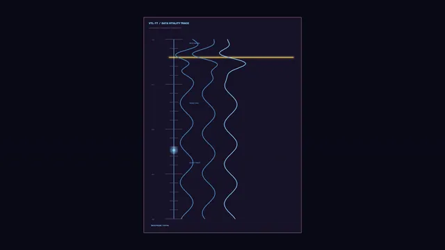 Blue waveform diagram on a dark violet field — waveform wallpaper at 3840x2160