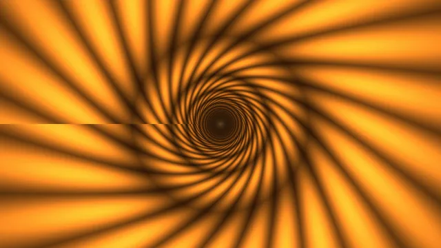 Amber Spiral Tunnel of Light and Shadow — spiral tunnel wallpaper at 3840x2160