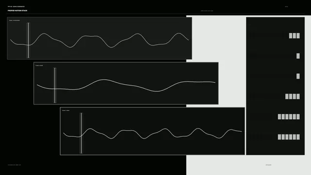 Monochrome waveform panels with measured grid lines — waveform wallpaper at 3840x2160