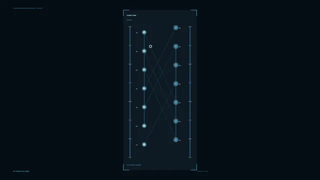 Cohort rank diagram in blue and charcoal — diagram wallpaper at 3840x2160