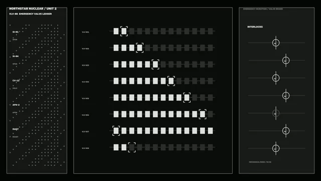 Monochrome Nuclear Control Panel Diagram — control panel wallpaper at 3840x2160