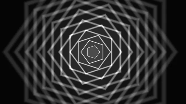 Concentric polygon lines in monochrome light — geometric wallpaper at 3840x2160