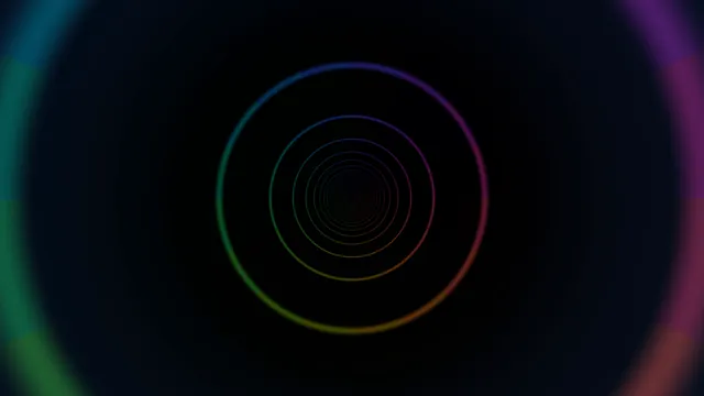 Concentric spectrum rings in a dark field — concentric rings wallpaper at 3840x2160