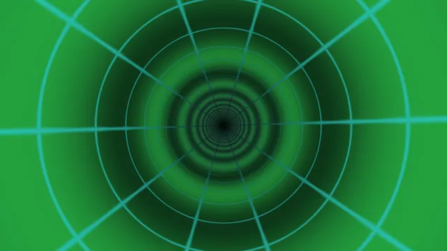 Green concentric tunnel with turquoise geometry — green wallpaper at 3840x2160
