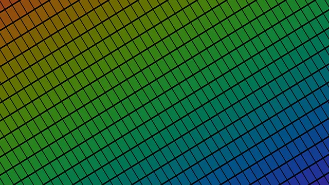 Diagonal grid in a spectrum of green and blue — diagonal grid wallpaper at 3840x2160