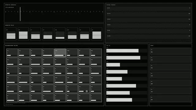 Monochrome Systems Dashboard with Grid Panels — systems dashboard wallpaper at 3840x2160