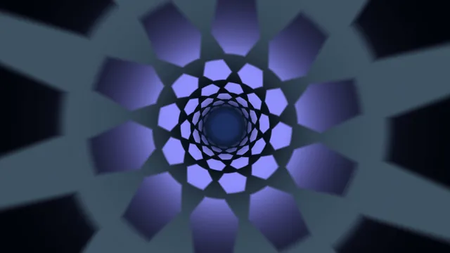 Violet Polygonal Spiral in Deep Blue Space — violet wallpaper at 3840x2160