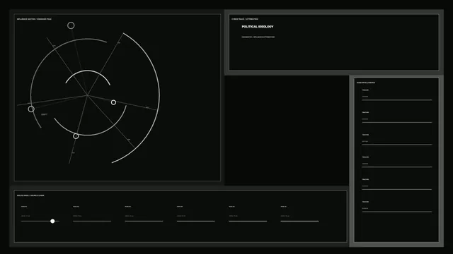 Monochrome Influence Map with Circular Geometry — interface wallpaper at 3840x2160