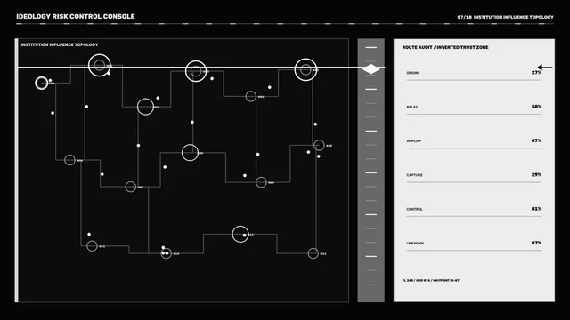Monochrome Influence Topology Interface — interface wallpaper at 3840x2160