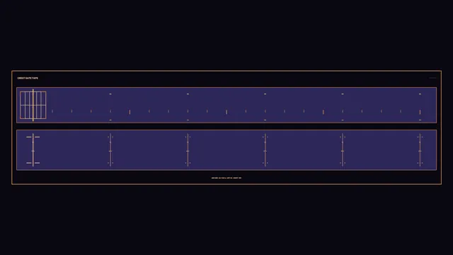 Copper Grid Diagram on a Midnight Field — geometric diagram wallpaper at 3840x2160