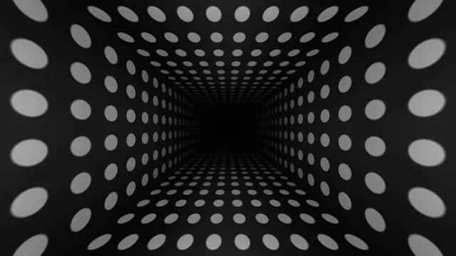 Monochrome tunnel of receding light — tunnel wallpaper at 3840x2160