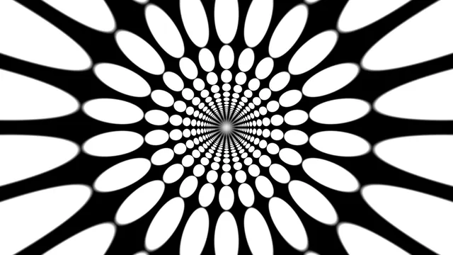 Monochrome radial field of elliptical light — radial pattern wallpaper at 3840x2160
