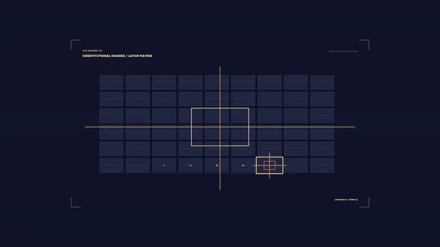 Amber Latch Matrix on a Midnight Grid — latch matrix wallpaper at 3840x2160