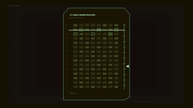 Green Absorption Matrix on a Dark Field — absorption matrix wallpaper at 3840x2160