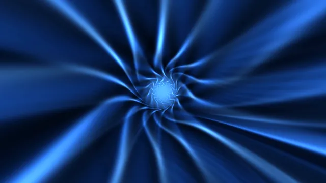 Electric blue spiral through deep space — blue spiral wallpaper at 3840x2160