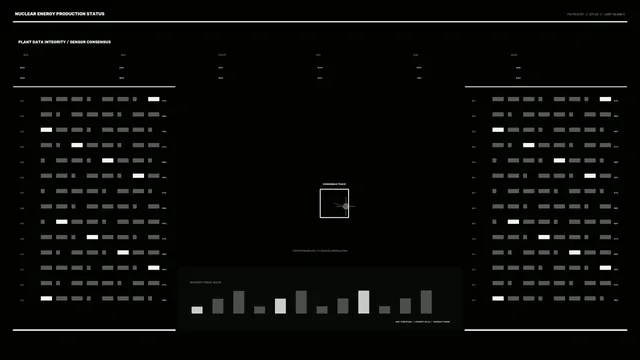 Nuclear energy production status interface — nuclear energy wallpaper at 3840x2160