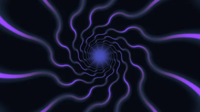Violet ribbons spiraling into a blue center — violet wallpaper at 3840x2160