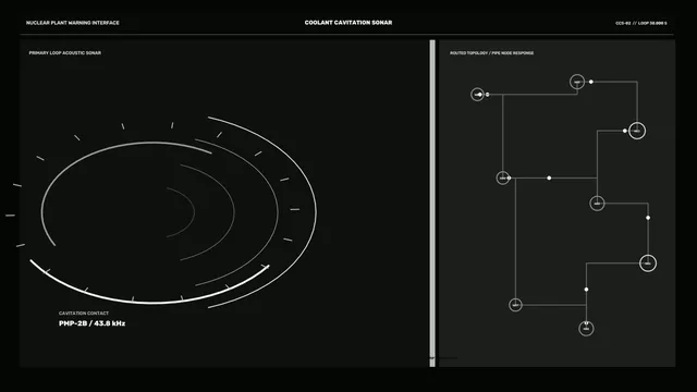 Coolant Cavitation Sonar Interface in Black and Gray — coolant cavitation wallpaper at 3840x2160