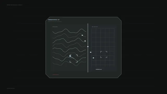 Dark Cartographic Interface with Waveform Lines — cartographic interface wallpaper at 3840x2160