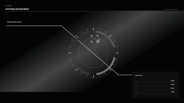Monochrome orbital interface with circular targeting grid — orbital interface wallpaper at 3840x2160