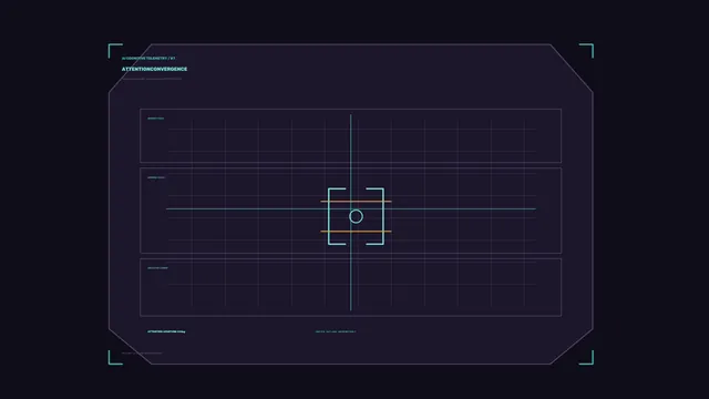 Cyan Focus Grid on a Deep Violet Field — interface wallpaper at 3840x2160