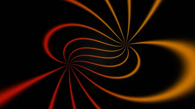 Red and Amber Light Curves in Black Space — abstract wallpaper at 3840x2160