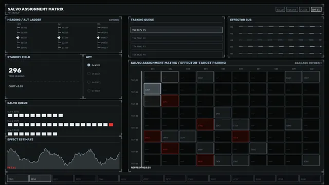Dark Tactical Control Matrix Interface — tactical interface wallpaper at 3840x2160